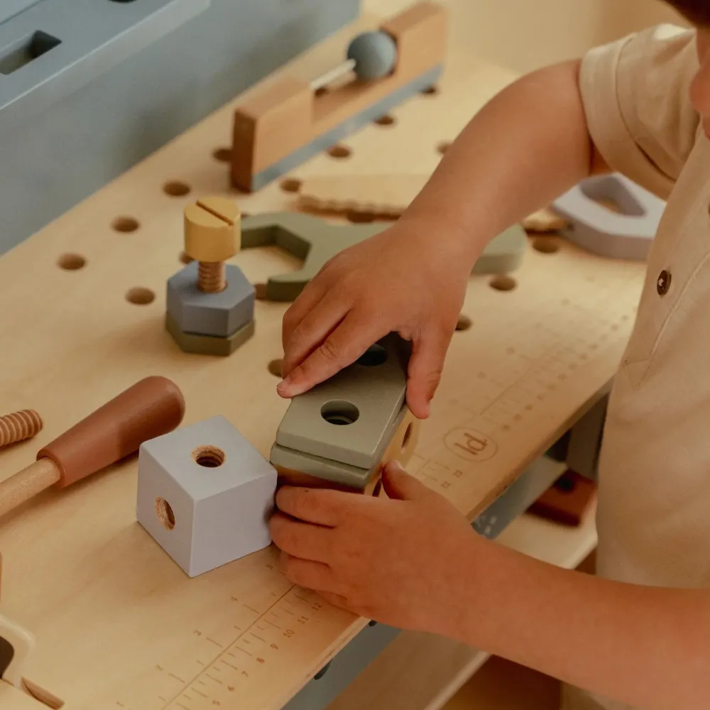 Little Dutch Houten werkbank - Blauw