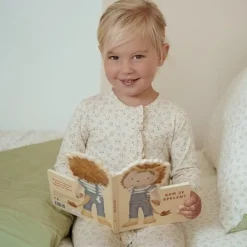 Little Dutch Junior dekbedovertrek - Groen - Essentials - Blueberry Leaves