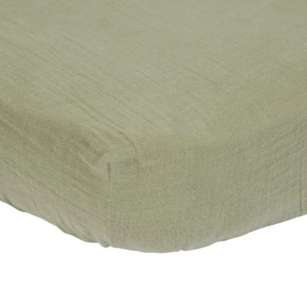 Little Dutch Junior hoeslaken - Groen - Maat Junior - Little Farm