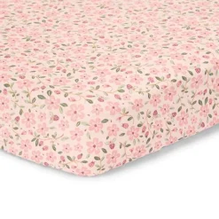 Little Dutch Junior hoeslaken - Roze - Maat Junior - Fairy Garden - Fairy Floral