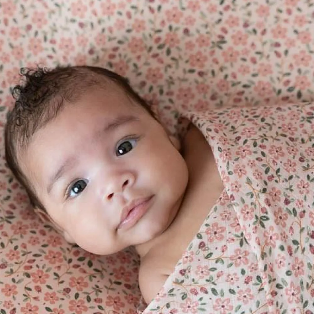 Little Dutch Junior hoeslaken - Roze - Maat Junior - Fairy Garden - Fairy Floral