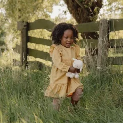 Little Dutch Jurk lange mouw - Geel - Little Farm