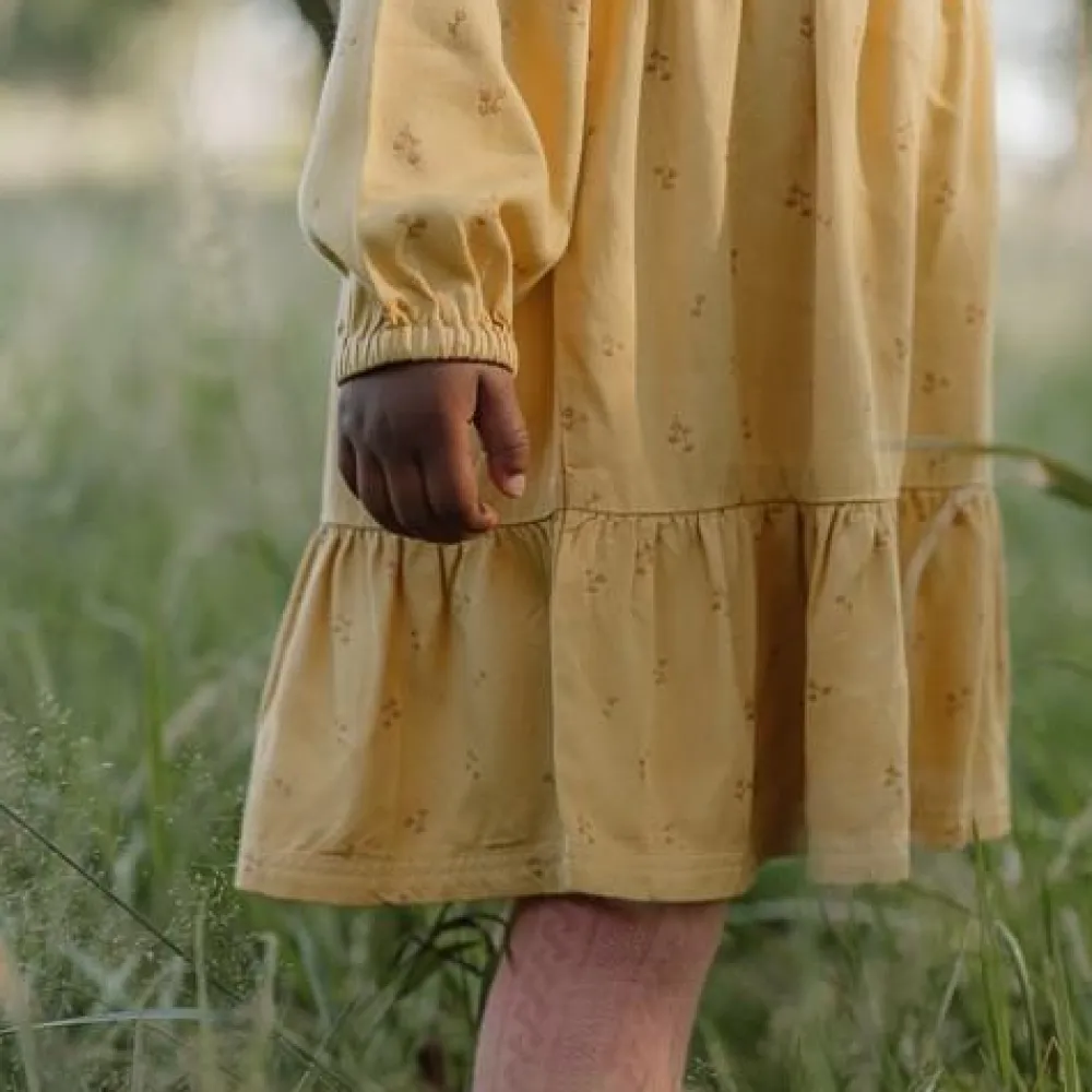 Little Dutch Jurk lange mouw - Geel - Little Farm