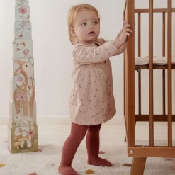 Little Dutch Jurk lange mouw - Roze - Fairy Garden - Fairy Flowers