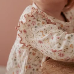 Little Dutch Jurk lange mouw - Wit - Fairy Garden