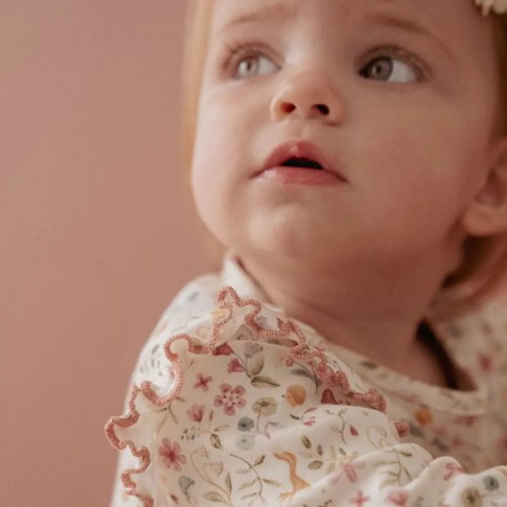 Little Dutch Jurk lange mouw - Wit - Fairy Garden