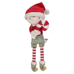 Little Dutch Kerstpop Jim - Rood - Christmas