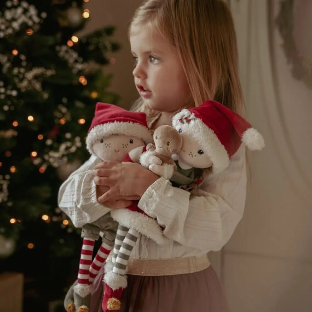 Little Dutch Kerstpop Jim - Rood - Christmas