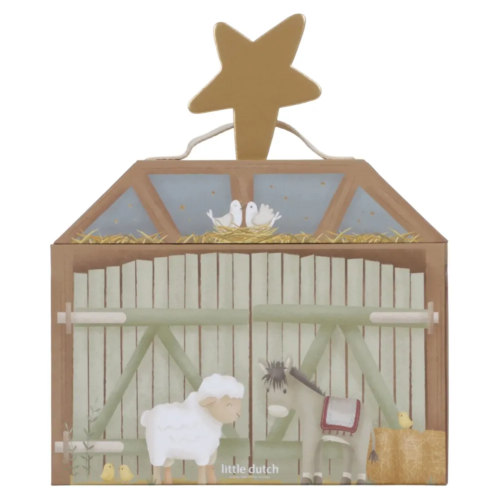 Little Dutch Kerststal speelkoffer