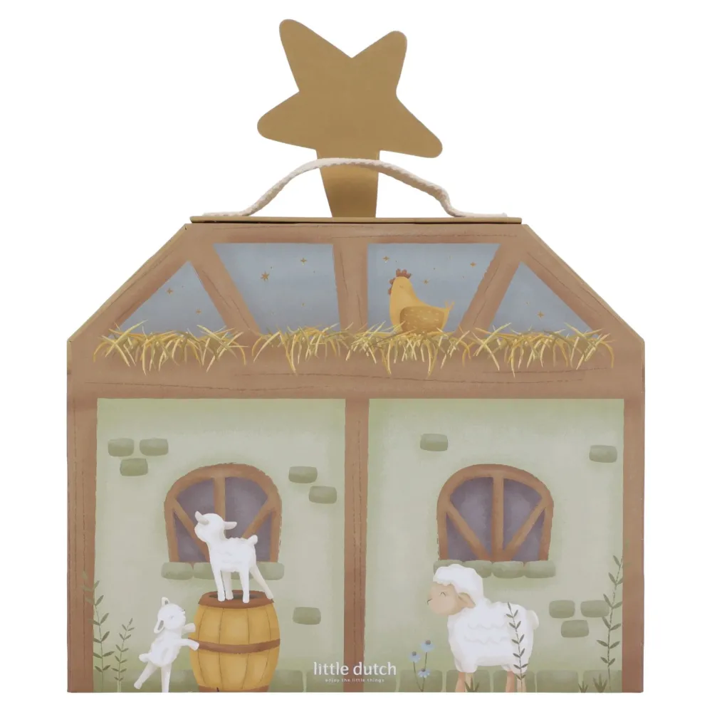 Little Dutch Kerststal speelkoffer