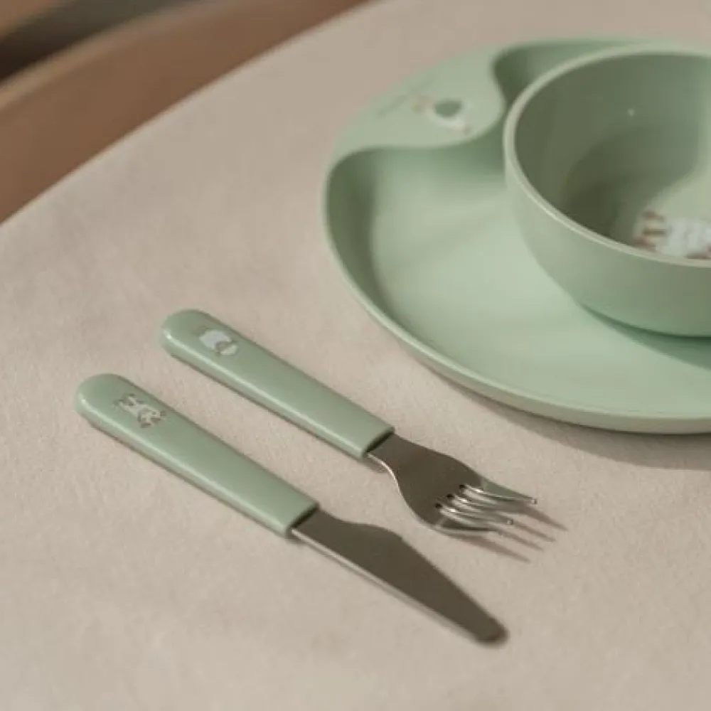 Little Dutch Kinderbestekset - Groen - Little Farm