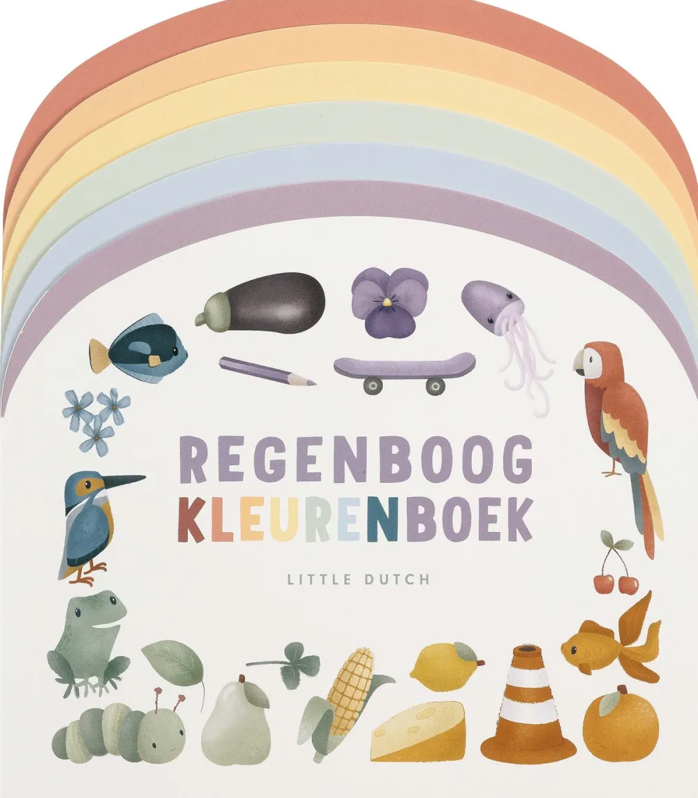 Little Dutch Kinderboek Regenboog Kleurenboek - NL