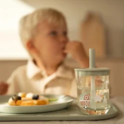 Little Dutch Kinderglas 250 ml Met Rietje Little Farm