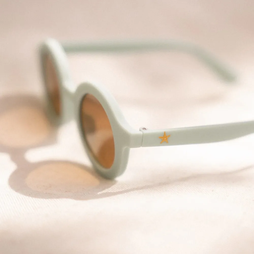 Little Dutch Kinderzonnebril Rond Sea Green