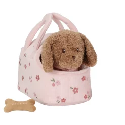 Little Dutch Knuffelhond in tas – Roze – Essentials