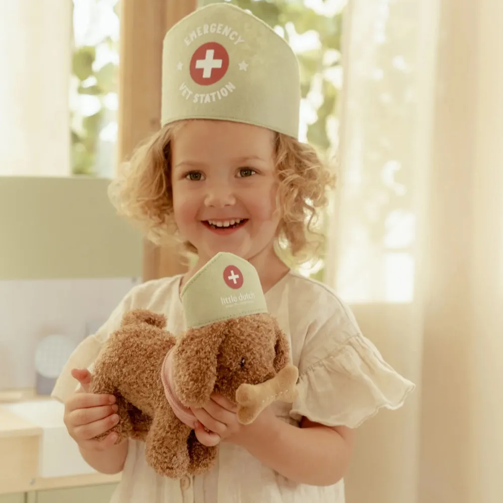 Little Dutch Knuffelhond in tas – Roze – Essentials