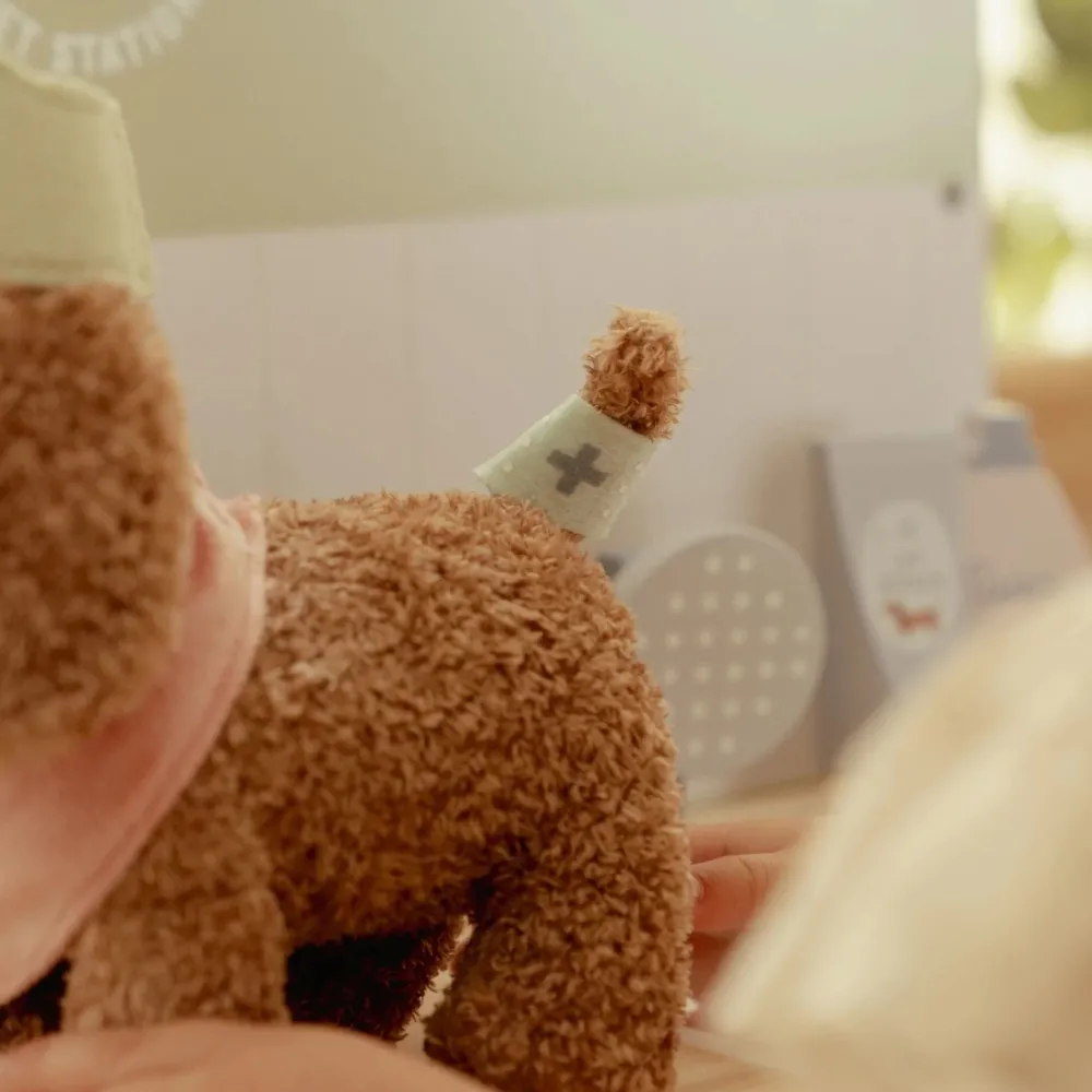 Little Dutch Knuffelhond in tas – Roze – Essentials