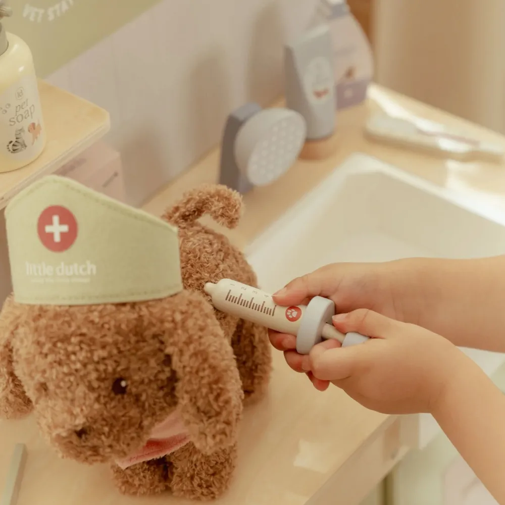 Little Dutch Knuffelhond in tas – Roze – Essentials