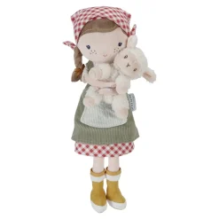 Little Dutch Knuffelpop Boerin Rosa met schaap 35cm