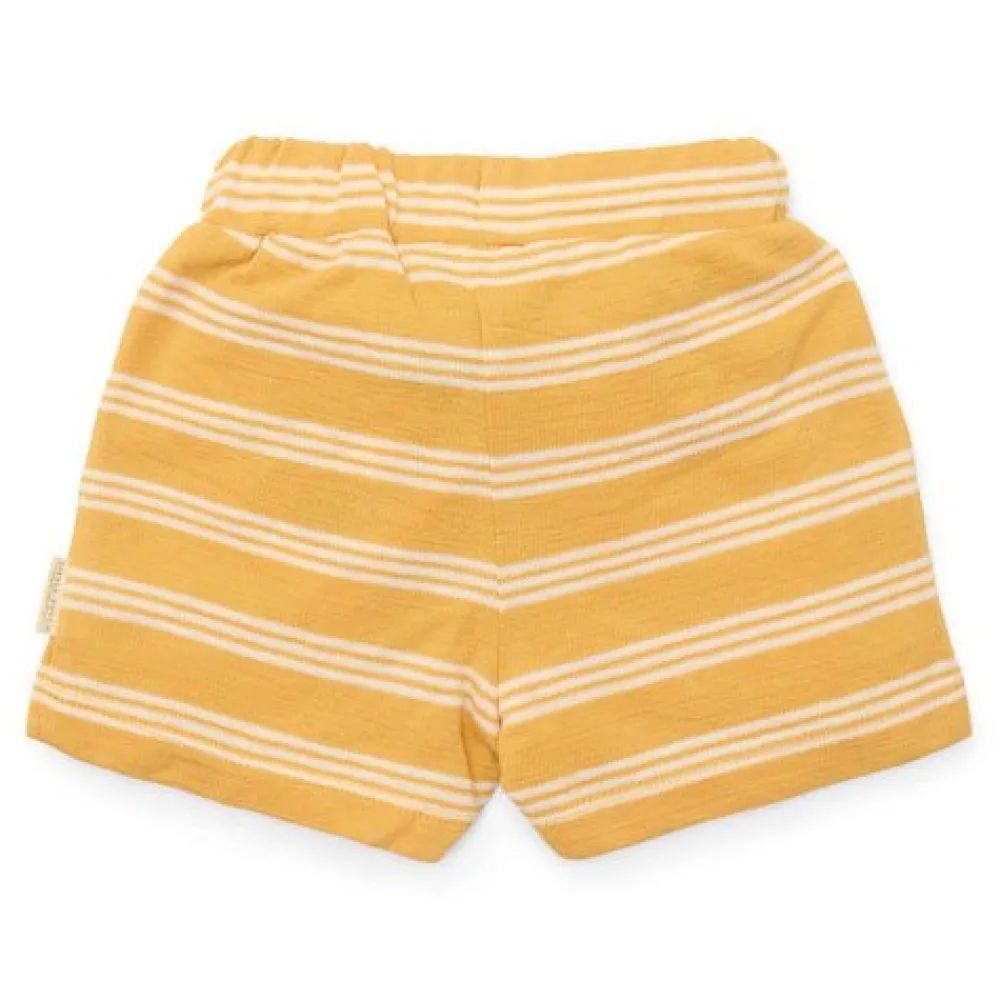 Little Dutch Korte broek - Geel - Forest Friends - Stripe