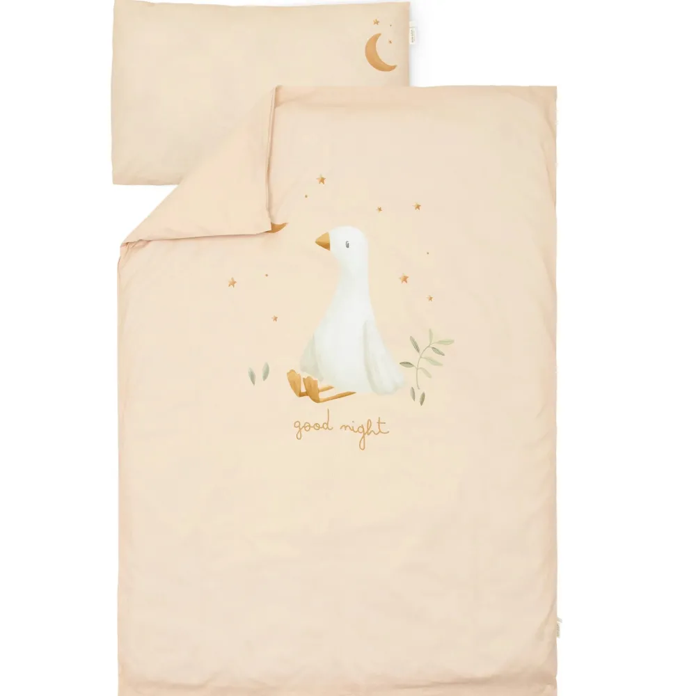 Little Dutch Ledikant dekbedovertrek - Beige - Newborn Naturals - Little Goose