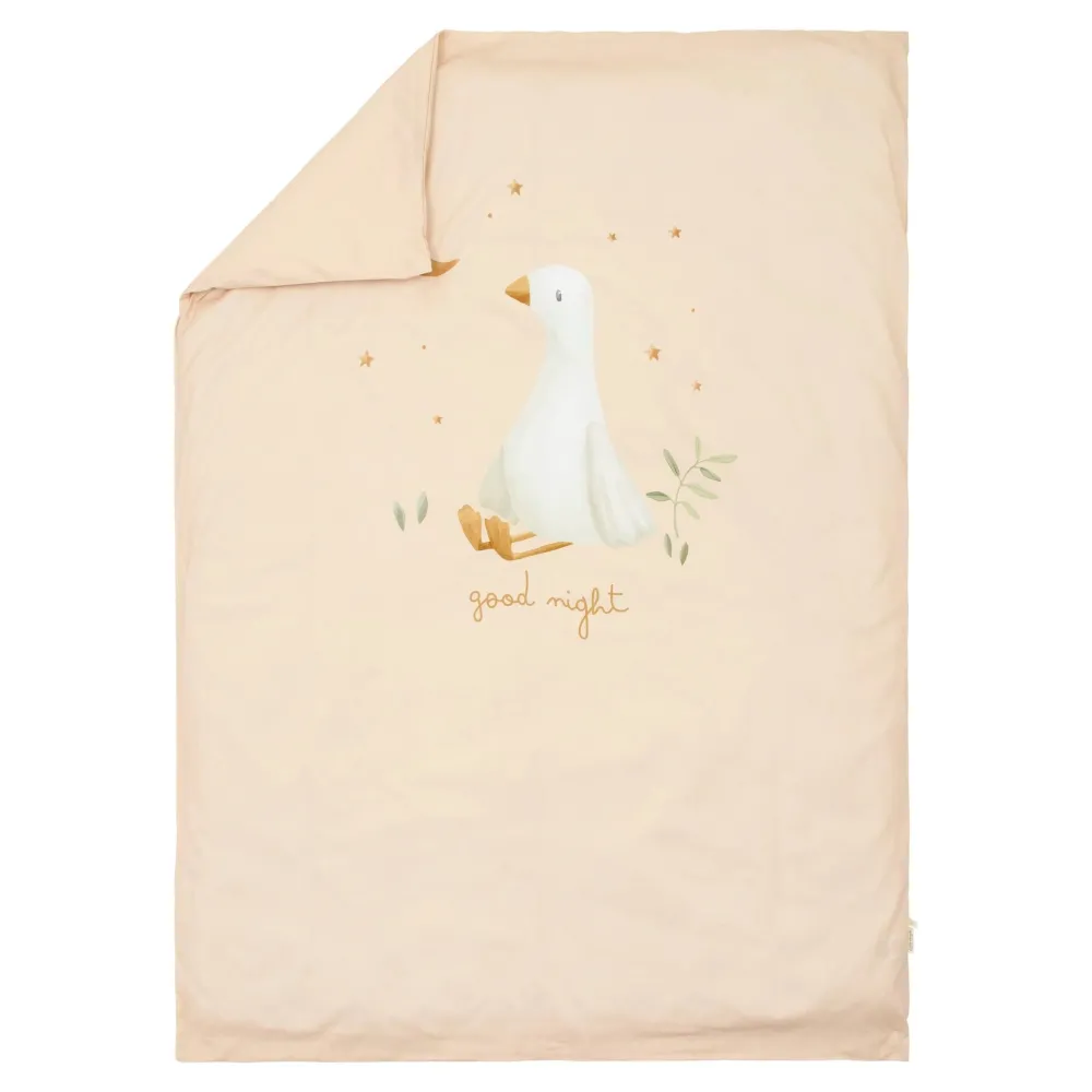 Little Dutch Ledikant dekbedovertrek - Beige - Newborn Naturals - Little Goose