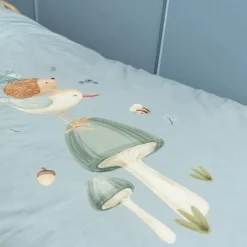 Little Dutch Ledikant dekbedovertrek - Blauw - Forest Friends