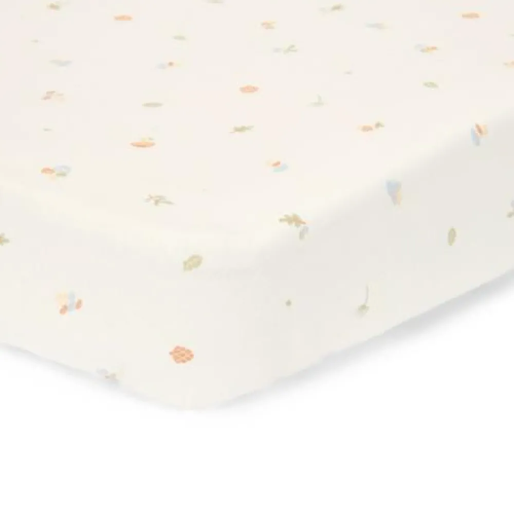 Little Dutch Ledikant hoeslaken - Wit - Forest Friends - Forest Treasures