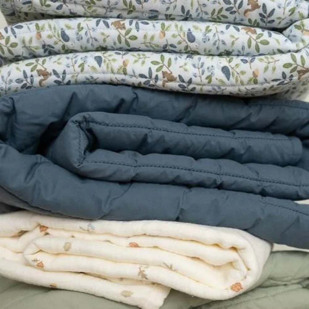 Little Dutch Ledikantdeken - Blauw - Forest Friends - Forest Adventure