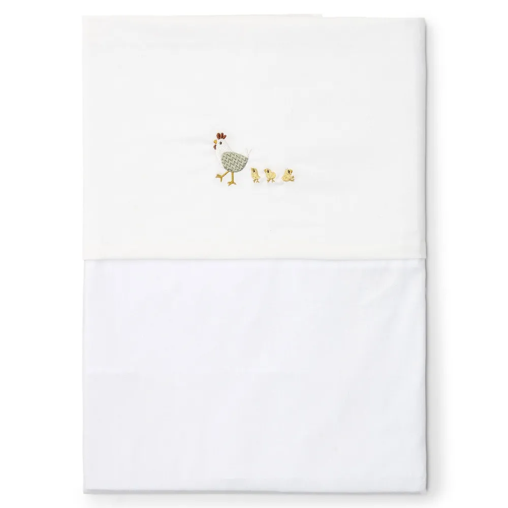 Little Dutch Ledikantlaken - Wit - Little Farm - Little Goose