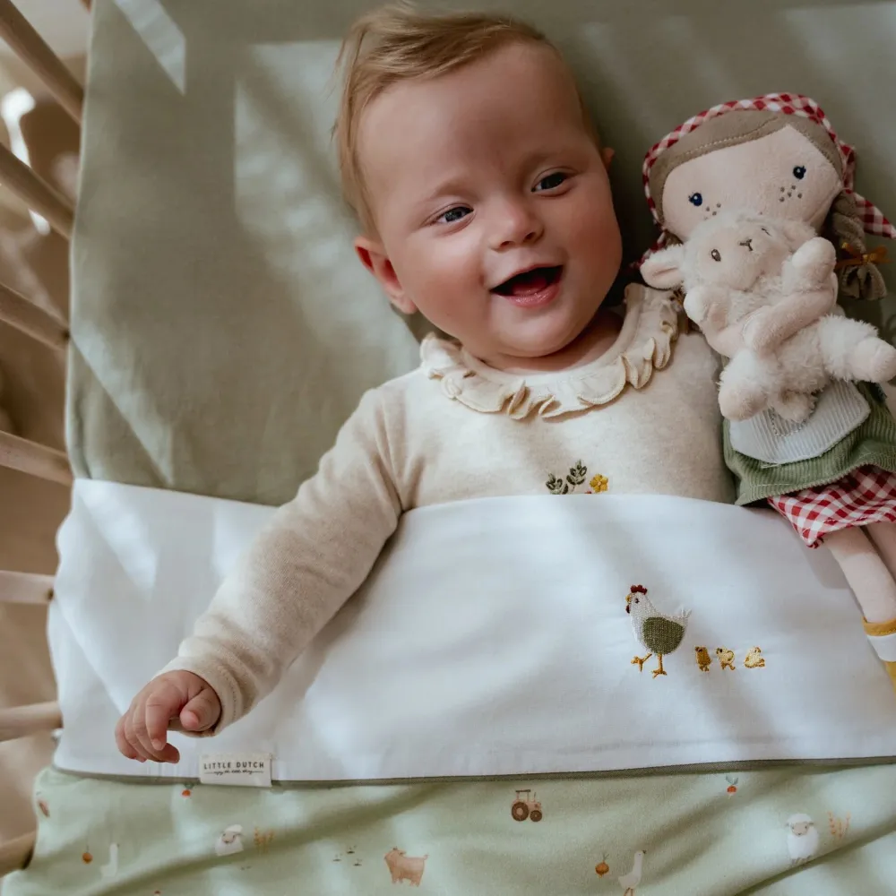 Little Dutch Ledikantlaken - Wit - Little Farm - Little Goose