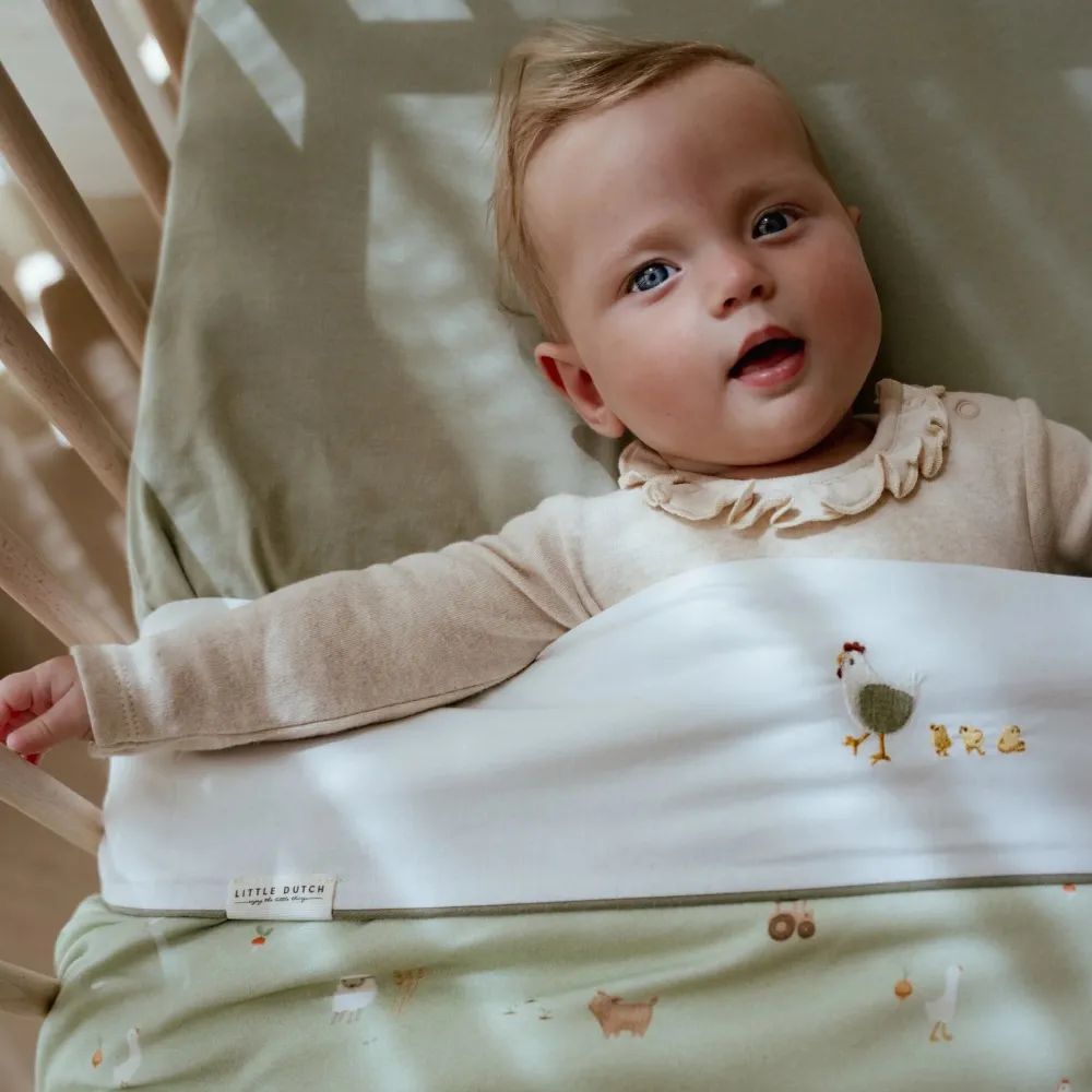 Little Dutch Ledikantlaken - Wit - Little Farm - Little Goose