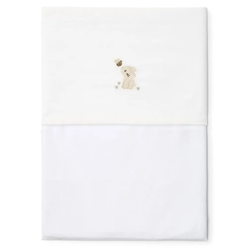 Little Dutch Ledikantlaken - Wit - Newborn Naturals - Baby Bunny