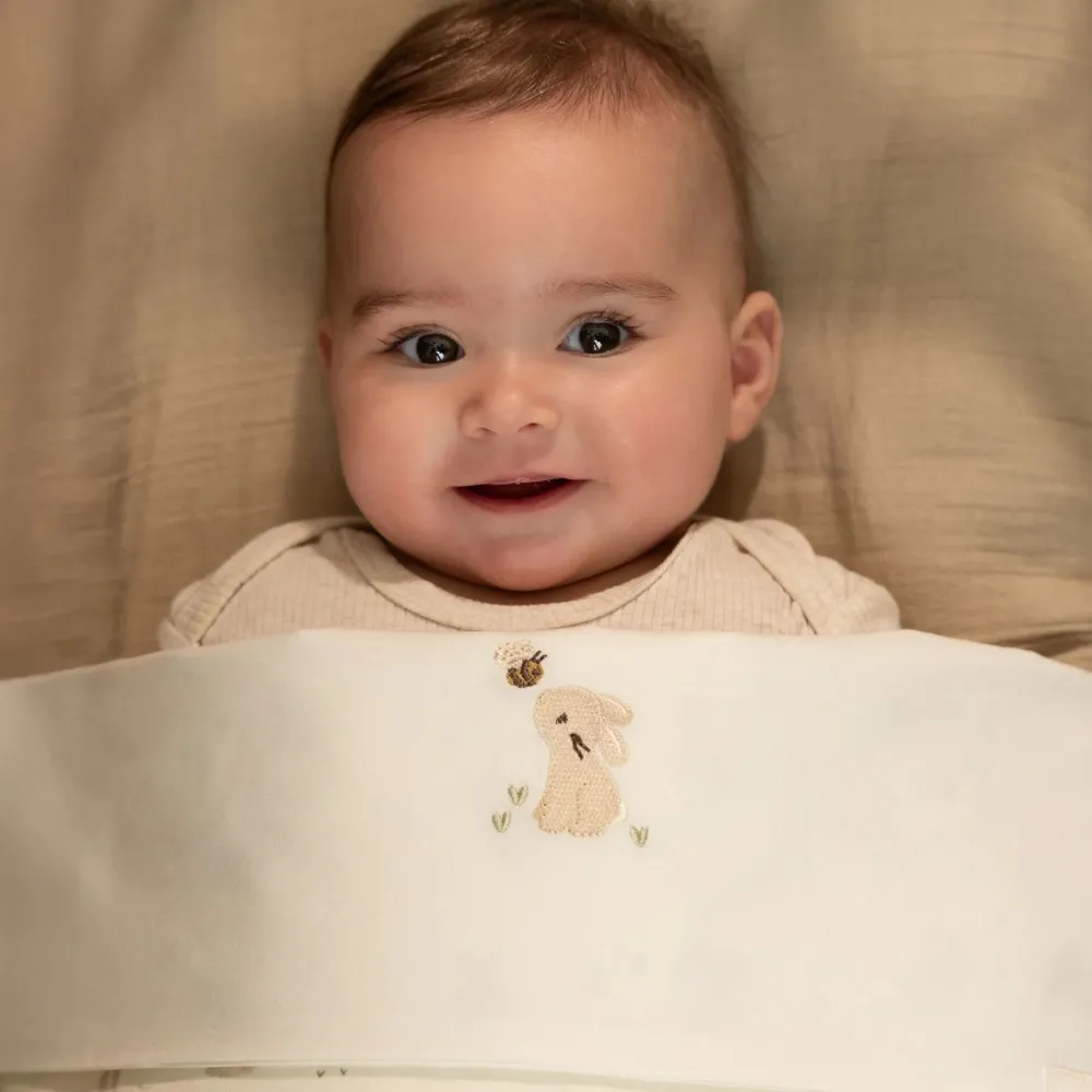 Little Dutch Ledikantlaken - Wit - Newborn Naturals - Baby Bunny