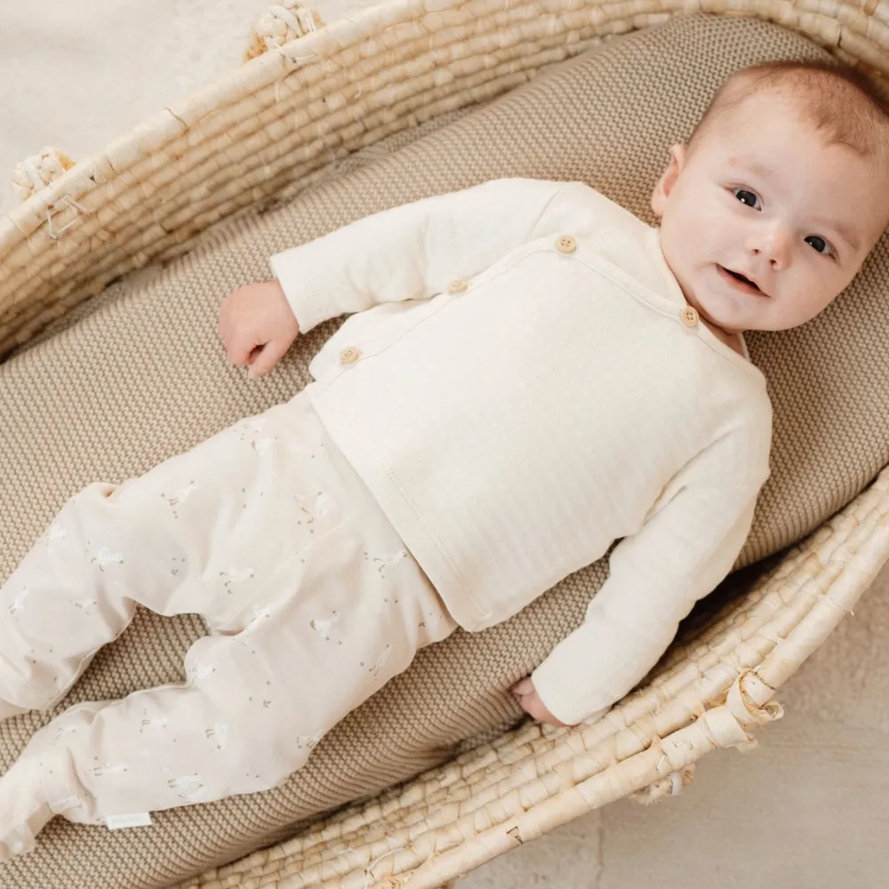 Little Dutch Legging - Beige - Newborn Naturals - Little Goose