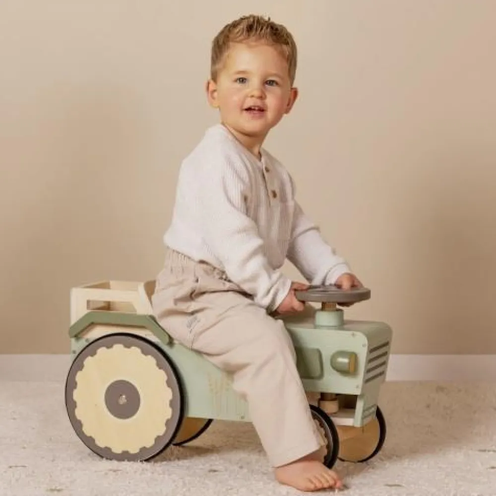 Little Dutch Loopauto - Groen - Little Farm