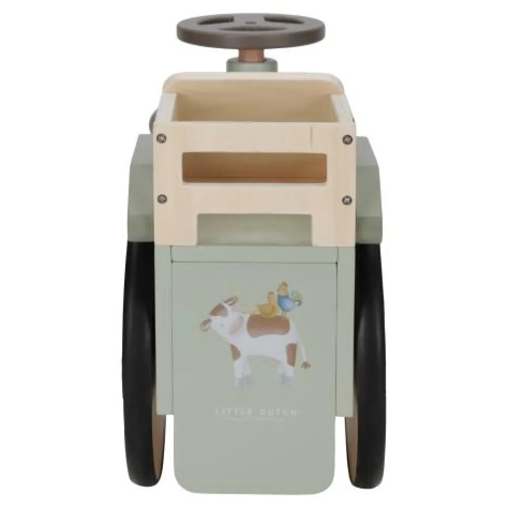 Little Dutch Loopauto - Groen - Little Farm