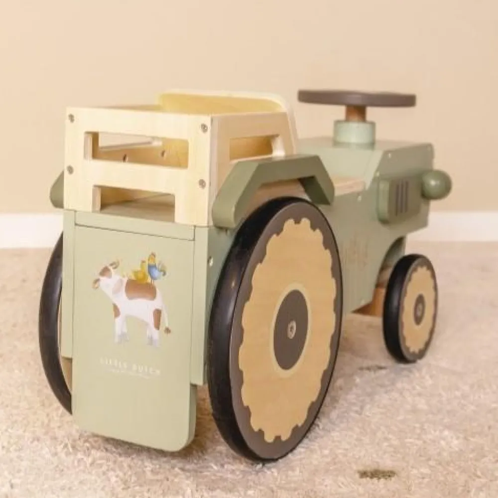 Little Dutch Loopauto - Groen - Little Farm