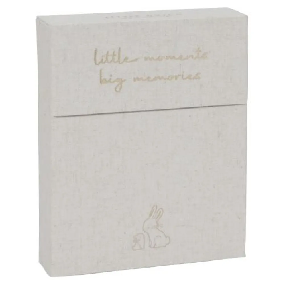 Little Dutch Mijlpaal kaarten - Beige - Baby Bunny - EN