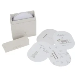 Little Dutch Mijlpaal kaarten - Beige - Baby Bunny - EN