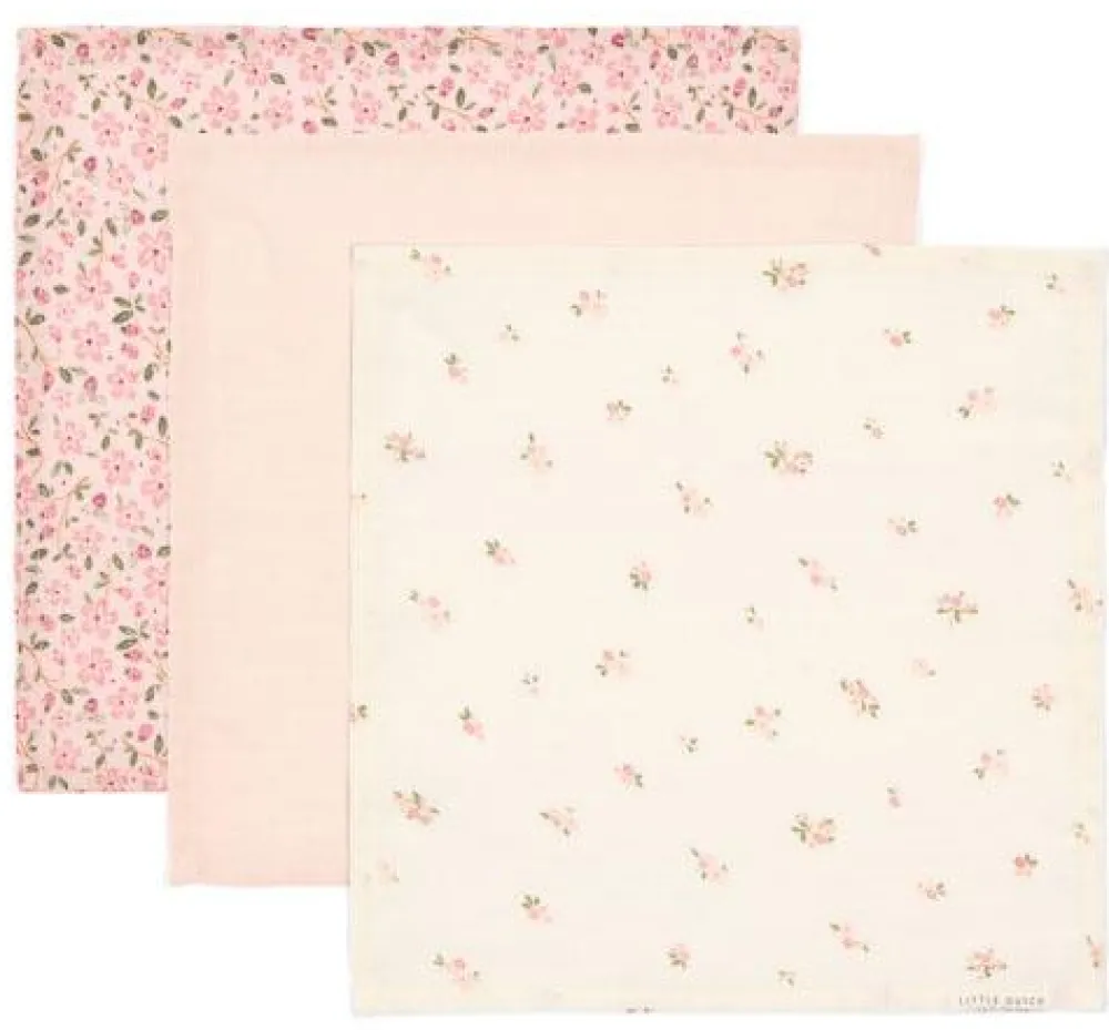 Little Dutch Monddoekjes set - Roze - Fairy Garden