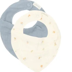 Little Dutch 2-pack Bandana slab - Wit - Forest Friends - Forest Treasures