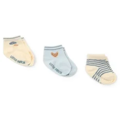 Little Dutch 3-pack hoge sokken - Meerkleurig - Forest Friends
