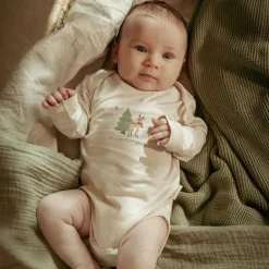 Little Dutch 2-pack kerst romper lange mouw – Beige