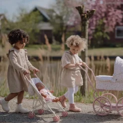 Little Dutch Poppenbuggy – Roze – Essentials – Soft Flowers