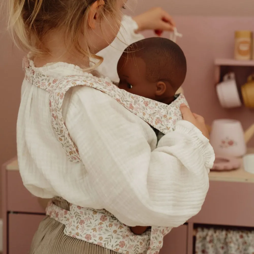 Little Dutch Poppendraagzak – Meerkleurig – Essentials – Soft Flowers