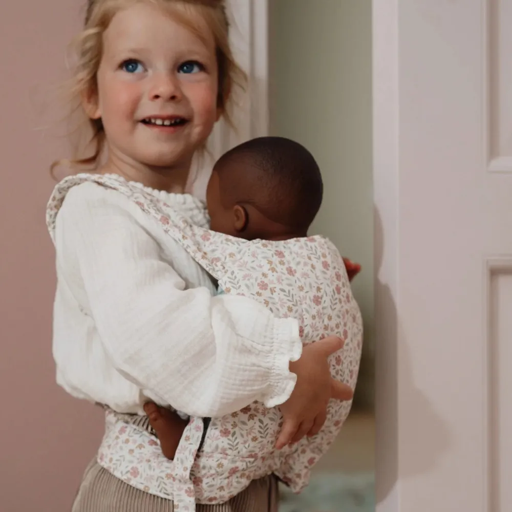 Little Dutch Poppendraagzak – Meerkleurig – Essentials – Soft Flowers