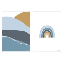 Little Dutch Poster Horizon Blue - A3