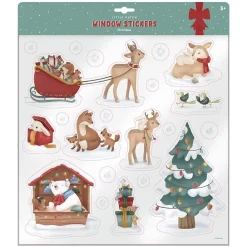Little Dutch Raamstickers Kerst - Meerkleurig