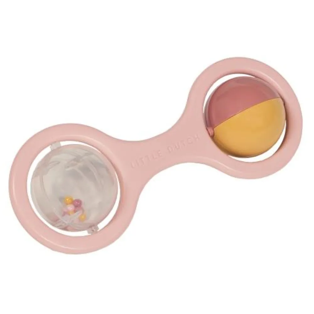 Little Dutch Rammelaar met balletjes - Roze - Essentials